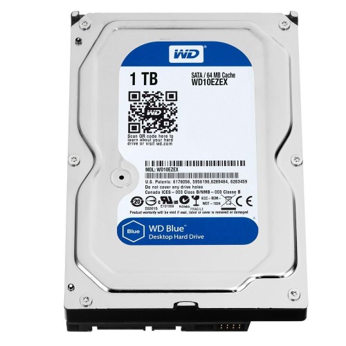 HD WD Blue, 1TB, 3.5´, SATA - WD10EZEX