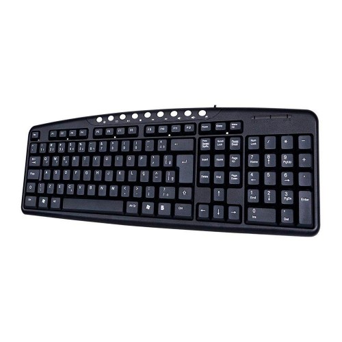 Teclado C3 Tech Multimídia USB Preto - KB-2237BK 