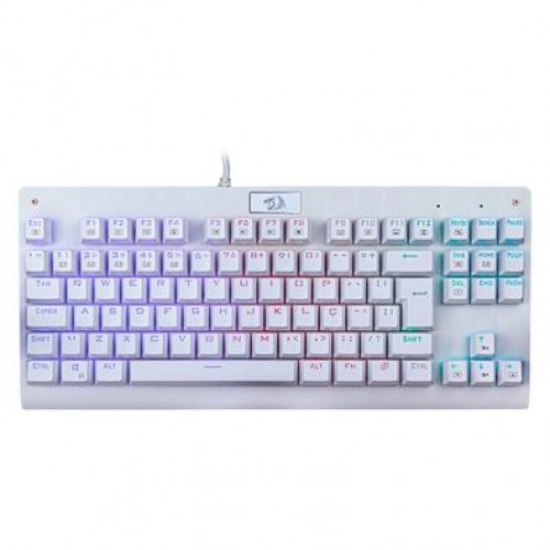 Teclado Mecanico Redragon Dark Avenger Lunar White RGB Switch Preto, K568W-RGB PT-BLACK