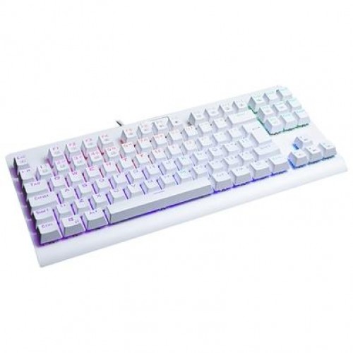 Teclado Mecanico Redragon Dark Avenger Lunar White RGB Switch Preto, K568W-RGB PT-BLACK