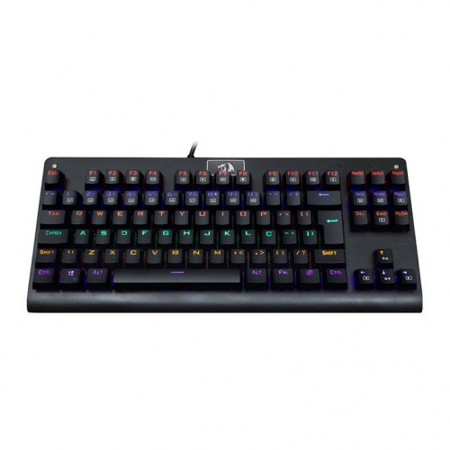 Teclado Mecânico Gamer Redragon Dark Avenger K568 Rainbow, Switch Blue, ABNT2, TKL. Black