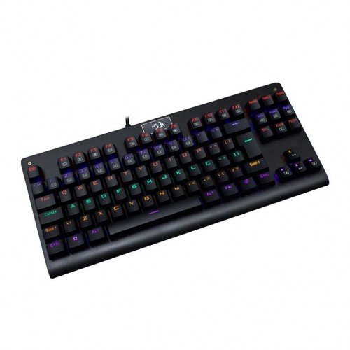 Teclado Mecânico Gamer Redragon Dark Avenger K568 Rainbow, Switch Blue, ABNT2, TKL. Black